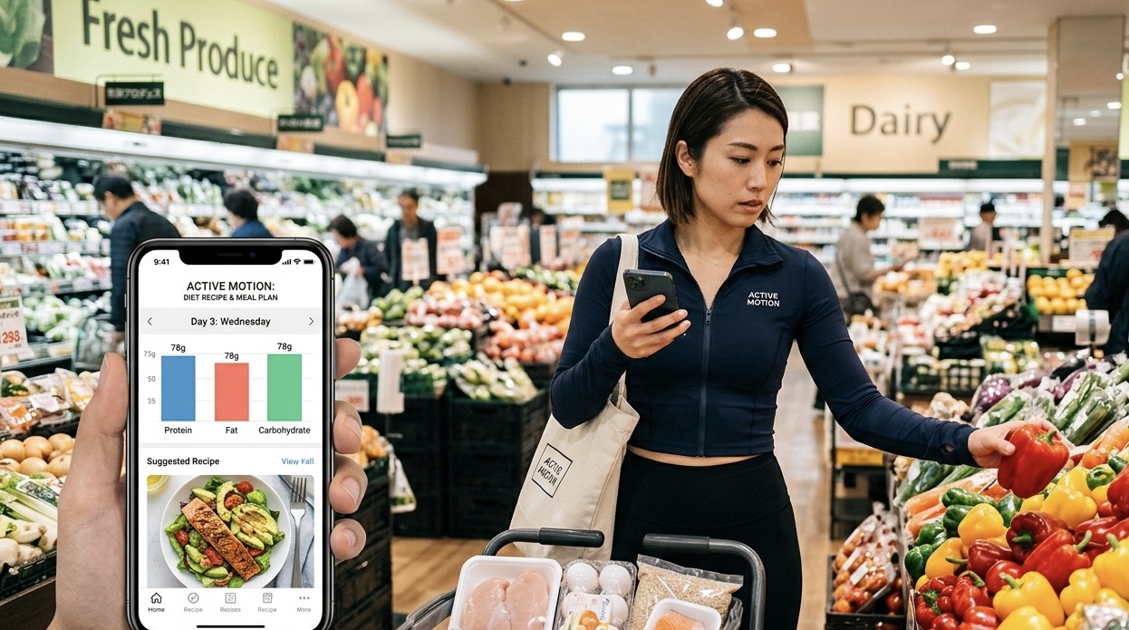 ダイエットレシピ1週間分完全ガイド!朝昼晩の食事管理アプリ活用術